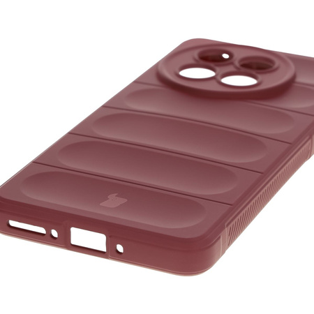 Pancerne etui Bizon Case Tur do OnePlus 13R, burgundowe