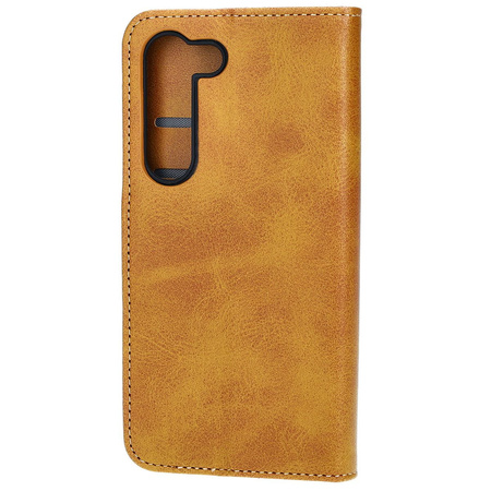 Etui z klapką Bizon Case Pocket do Galaxy S23, brązowe