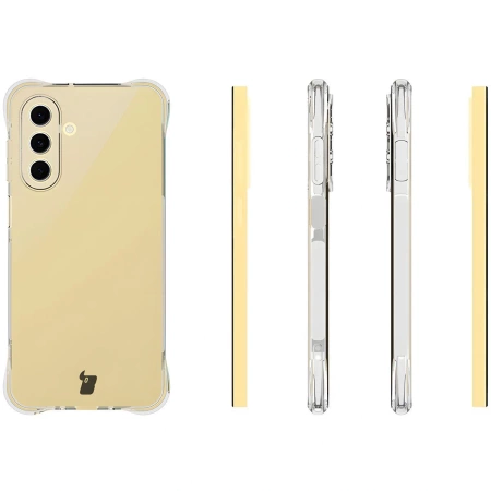 Elastyczne etui + 2x szkło hartowane Bizon Case Clear Pack do Galaxy A26 5G