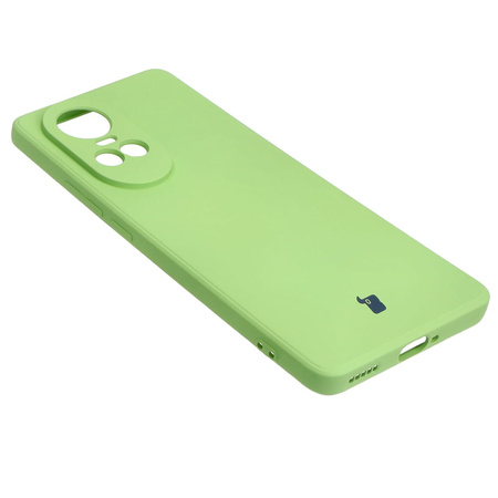 Etui Bizon Case Silicone Sq do Oppo Reno 10 Pro 5G, jasnozielone