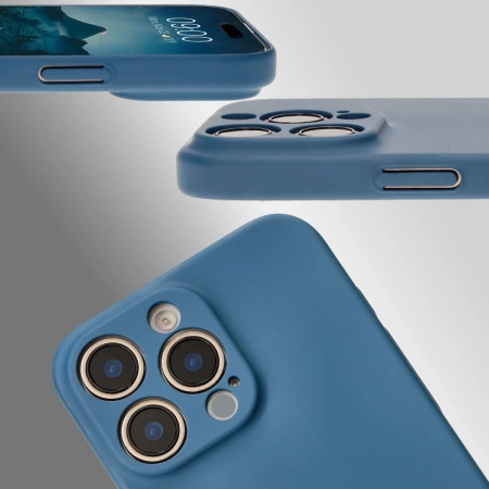 Etui Bizon Case Łupka do iPhone 16 Pro Max, niebieskie