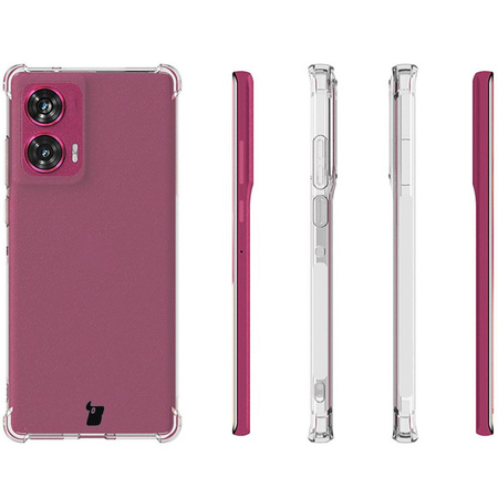 Elastyczne etui Bizon Case Salpa do Motorola Edge 50 Fusion, przezroczyste