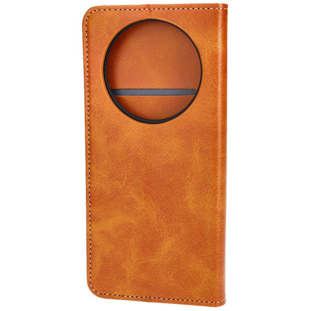 Etui z klapką Bizon Case Pocket Pro do Honor Magic6 Lite, brązowe