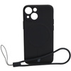 Etui Bizon Case Silicone Magnetic Sq do Apple iPhone 13 Mini, czarne