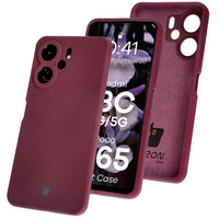 Silikonowe etui Bizon Soft Case do Xiaomi Redmi 13C 4G / Xiaomi Redmi 13C 5G / Xiaomi Poco C65, ciemnofioletowe