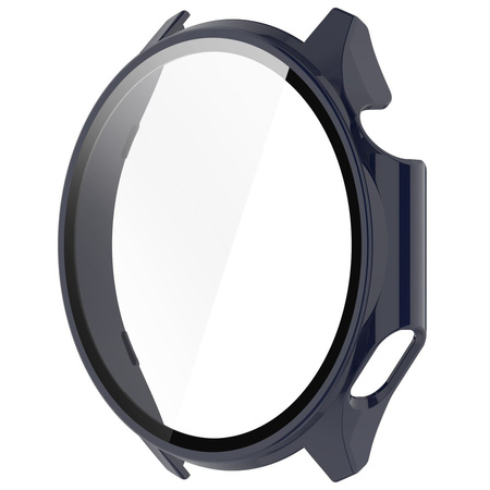 Etui ze szkłem do zegarka Bizon Case+Glass Watch do OnePlus Watch 3 / Oppo Watch X2, niebieskie