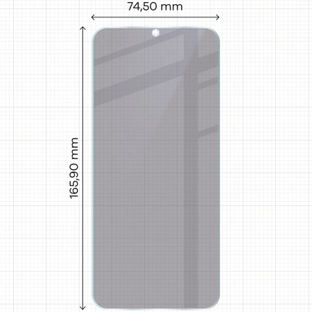 Prywatyzujące szkło hybrydowe Bizon Glass Mule Shadow do Xiaomi Redmi 15C 4G, matowe
