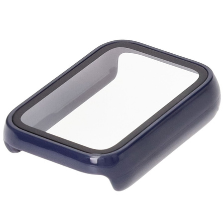 Etui ze szkłem do zegarka Bizon Case Watch Adamo do Xiaomi Mi Smart Band 9 Pro, niebieskie