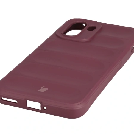 Pancerne etui Bizon Case Tur do OnePlus 15R, burgundowe