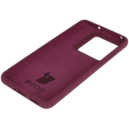 Silikonowe etui Bizon Soft Case do Realme GT 7 Pro, ciemnofioletowe