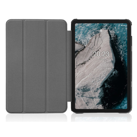 Etui Bizon Case Tab Croc do Nokia T20, granatowe