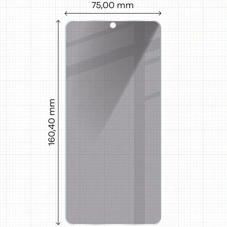 Prywatyzujące szkło hartowane Bizon Glass Clear Shadow do Galaxy S26 Ultra, przyciemniane