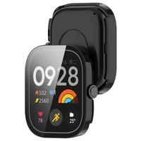 Etui ze szkłem do zegarka Bizon Case Watch Adamo do Xiaomi Redmi Watch 5, czarne