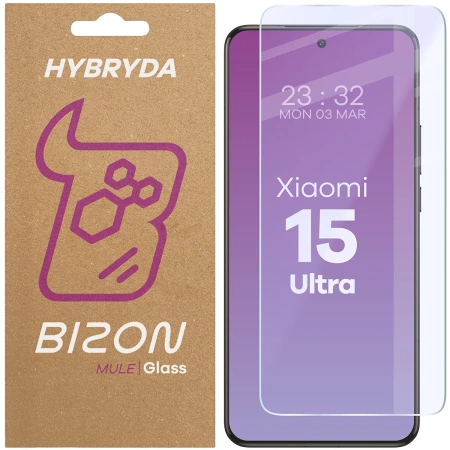 Elastyczne szkło hybrydowe Bizon Glass Mule do iPhone 16 Plus