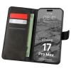 Etui z klapką Bizon Case Pocket do iPhone 17 Pro Max, czarne