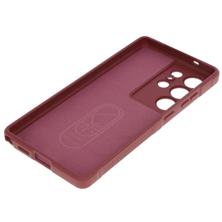 Pancerne etui Bizon Case Tur do Galaxy S25 Ultra, ciemnofioletowe