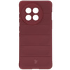 Pancerne etui Bizon Case Tur do OnePlus 13R, burgundowe