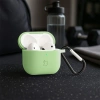 Silikonowe etui z karabińczykiem Bizon Case Headphone Silicone do AirPods 4, jasnozielone