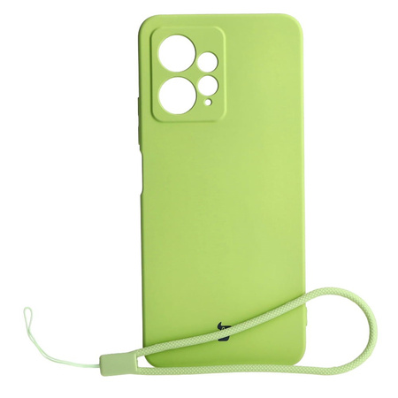 Etui Bizon Case Silicone do Xiaomi Redmi Note 12 4G, jasnozielone