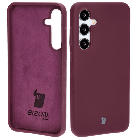 Silikonowe etui Bizon Soft Case do Galaxy S24 Plus, ciemnofioletowe