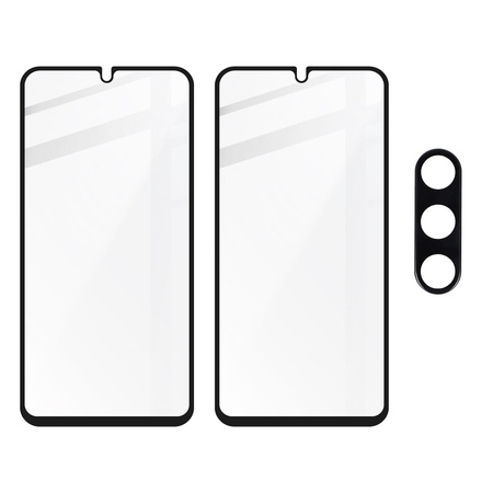2x Szkło + szybka na aparat Bizon Edge 2 Pack do Galaxy A34 5G