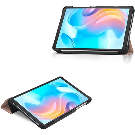 Etui Bizon Case Tab Croc do Realme Pad Mini 8.7, różowozłote