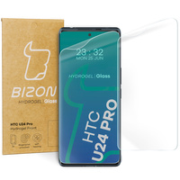 Folia hydrożelowa na ekran Bizon Glass Hydrogel Front Duo do HTC U24 Pro, 2 sztuki