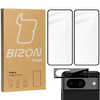 2x Szkło + szybka na aparat BIZON Edge 2 Pack do Pixel 8