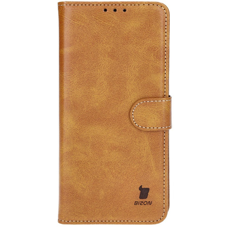 Etui z klapką Bizon Case Pocket do iPhone 16 Pro Max, brązowe