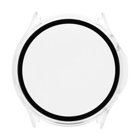 Etui ze szkłem do zegarka Bizon Case Watch Adamo do OnePlus Watch Lite 45 mm / Oppo Watch S 45 mm, przezroczyste