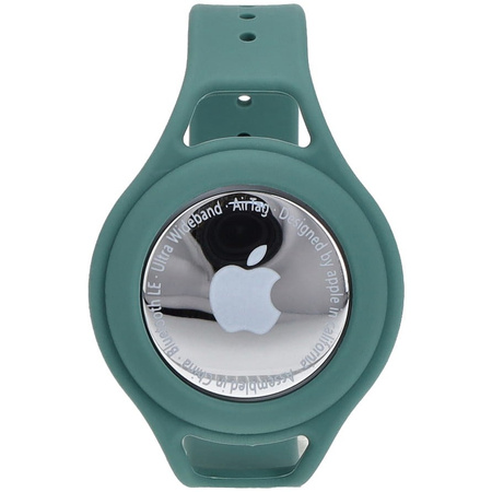 Etui Bizon Case Locator Child do Apple AirTag, zielone