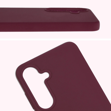 Silikonowe etui Bizon Soft Case do Galaxy S25 Plus, ciemnofioletowe