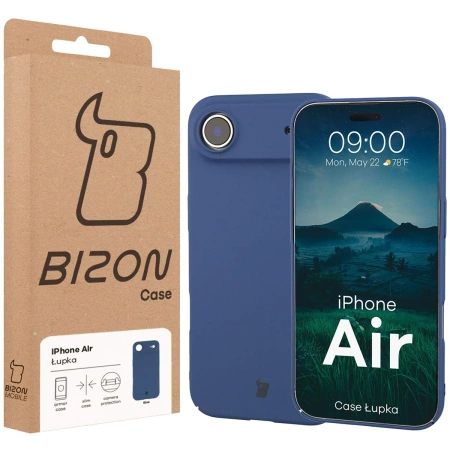 Etui Bizon Case Łupka do iPhone Air, niebieskie