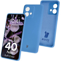 Silikonowe etui Bizon Soft Case do Motorola Edge 40 Neo, niebieskie
