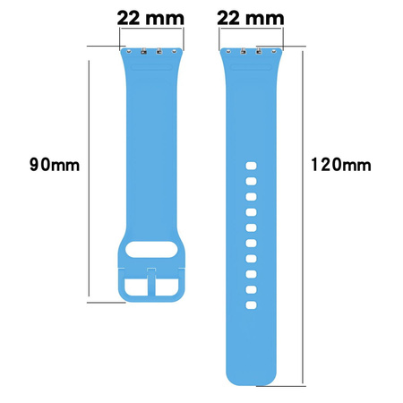 Pasek Bizon Strap Watch Silicone do Galaxy Fit 3, błękitny