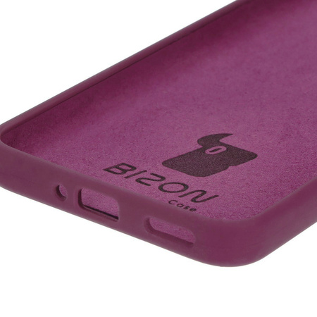 Silikonowe etui Bizon Soft Case do Oppo Reno11 F 5G, ciemnofioletowe