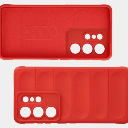 Pancerne etui Bizon Case Tur do Galaxy S26 Ultra, czerwone