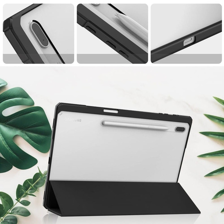 Etui Bizon Case Tab Clear Matt do Galaxy Tab S8 Plus / S7 Plus / S7 FE, czarne