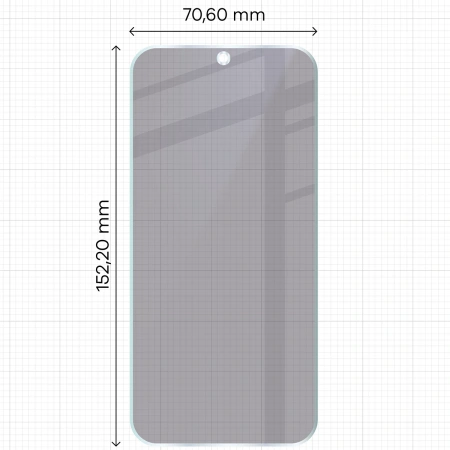 Prywatyzujące szkło hybrydowe Bizon Glass Mule Shadow do Xiaomi POCO F8 Pro, matowe