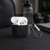 Silikonowe etui z karabińczykiem Bizon Case Headphone Silicone do AirPods 4, jasnozielone