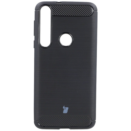 Etui Bizon Case Carbon TPU do Moto G8 Play, czarne