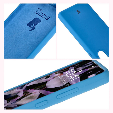 Silikonowe etui Bizon Soft Case do Galaxy S25 Ultra, ciemnoniebieskie
