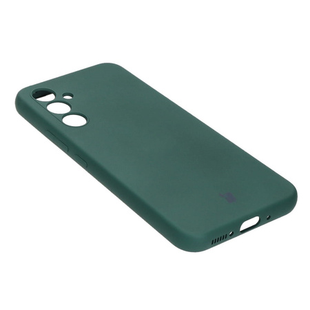 Etui Bizon Case Silicone do Galaxy A54 5G, ciemnozielone