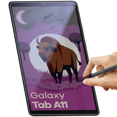 Prywatyzujące szkło hybrydowe Bizon Glass Tab Mule Shadow do Galaxy Tab A11, matowe