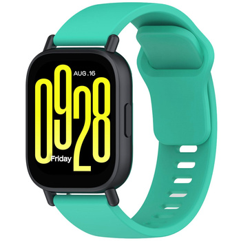 Pasek silikonowy do smartwatcha, Bizon Strap Watch Silicone Pro H, Quick Release 22 mm, miętowy