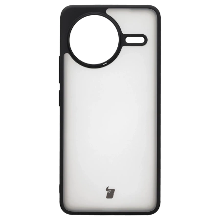Etui Bizon Case Angelo do Xiaomi Poco F7 Ultra, półprzezroczyste z czarną ramką