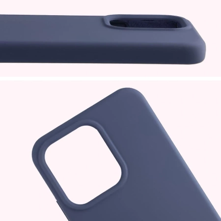 Silikonowe etui Bizon Soft Case do Oppo Reno 14, ciemnoniebieskie