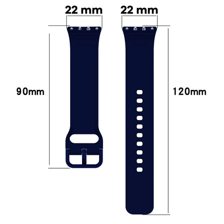 Pasek Bizon Strap Watch Silicone do Galaxy Fit 3, granatowy