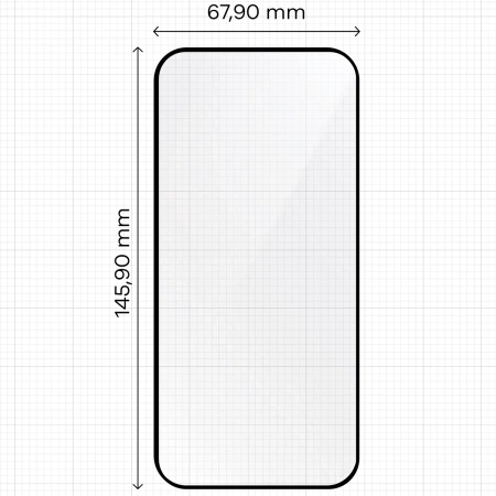 Szkło hartowane z ramką do łatwej aplikacji Bizon Glass Aplikator do iPhone 17, 2 sztuki