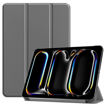 Etui Bizon Case Tab Croc do iPad Pro 11" 5 gen. 2024, szare